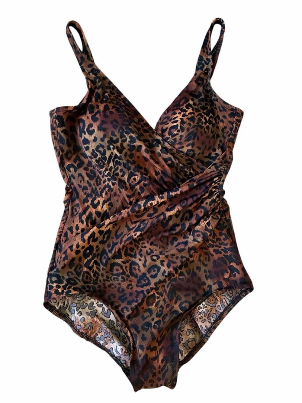 Miraclesuit Leopard Print Animal Print One-Piece Swimsuit Women's Size US 10
